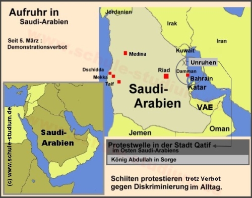 Demonstrationen in Saudi-Arabien