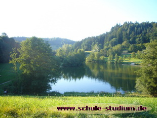 Starkholzbacher See in Erlenhof. Seen in Baden-Württemberg