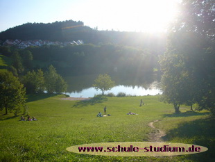 Starkholzbacher See in Erlenhof. Seen in Baden-Württemberg