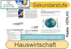 Hauswirtschaft Arbeitsblätter Ernährungslehre