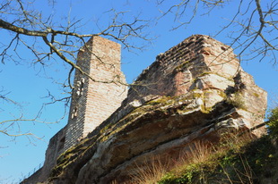 Die Burgruine Altdahn (Südwestpfalz)