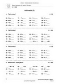 Mathe Arbeitsblätter