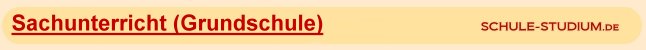 Sachunterricht - Unterrichtsmaterial für Lehrkräfte