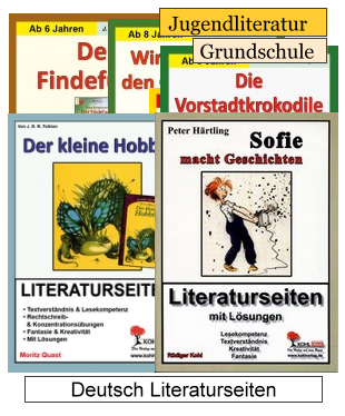 Deutsch Literaturseiten- Kopiervorlagen zu Jugendliteratur