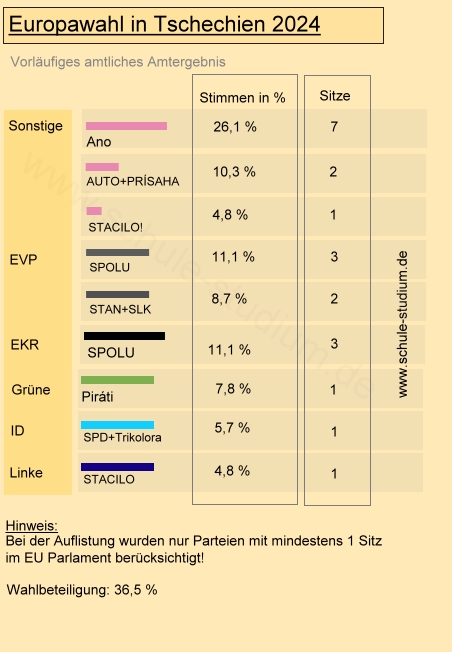 Europawahl in Tschechien 2024