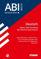 Deutsch Abitur Lernhilfen Oberstufe - erg&auml;nzend zum Deutschunterricht